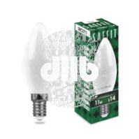 Лампа светодиодная LED 11вт Е14 теплый матовая свеча