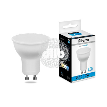 Лампа светодиодная LED 7вт 230в GU10 дневная