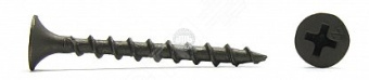 Саморез гипсокартон/дерево 4,8х127 черный (1500шт)