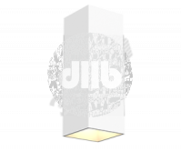 Светильник светодиодный WL-Cube настенный10W 3000K 80х80х230мм угол 60° IP54 RAL9010 белый матовый