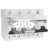 Автоматический выключатель 4P  63А (C) 10kA ВА 47-100 EKF Basic