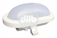Светильник светодиодный ДБП-12W 4000K 900Лм овальный пластик IP65 Jazzway