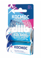 Элемент питания R20 (D) 1.5V Zinc carbon 2BL Космос
