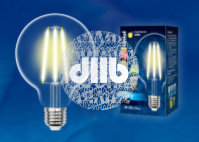 LED-G95-10W/3000K/E27/CL PLS02WH Лампа светодиодная. Форма ''шар'', прозрачная. Серия Sky. Теплый бе