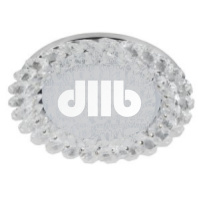 Светильник под лампу Gx53, 220V,13W, хром/прозрачный DK84 CH/WH  ЭРА