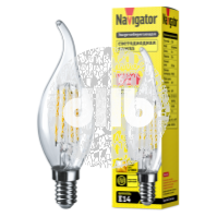 Лампа светодиодная LED 6вт Е14 теплый свеча на ветру FILAMENT