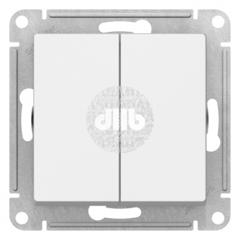 Переключатель двухклавишный ATLASDESIGN схема 6 10АХ механизм белый