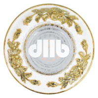 DLS-A105 GU5.3 CHROME/WHITE+GOLD Светильник декоративный встраиваемый, серия Arno. Без лампы, цоколь