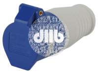Розетка переносная 213 2Р+РЕ 16А 220В IP44 (10/120/2160) R-16-2P-PE-IP44