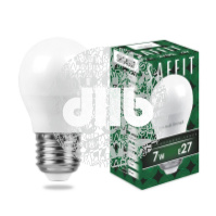 Лампа светодиодная LED 7вт Е27 теплый матовый шар