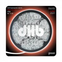 Лента светодиодная LED 2835/60-SMD 4.8W 12V DC красный IP66 5м