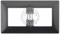 Рамка на 2 поста, Эра Elegance, антрацит, 14-5002-05