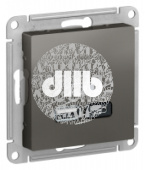 РОЗЕТКА USB ATLASDESIGN A+С, 5В/2,4 А, 2х5В/1,2 А, механизм, СТАЛЬ