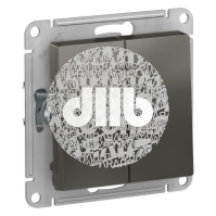 Переключатель двухклавишный ATLASDESIGN схема 6 10АХ механизм сталь