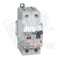 Выключатель автоматический двухполюсный 16А С DX3 6kA/10kA