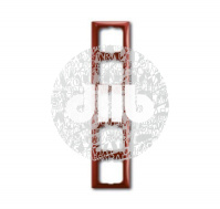 BASIC 55 Рамка 5 постов foyer-redr-red