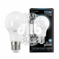 Лампа светодиодная LED 10Вт E27 4100K A60 Gauss