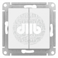Переключатель двухклавишный ATLASDESIGN схема 6 10АХ механизм белый