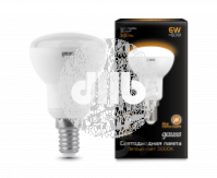 Лампа светодиодная зеркальная LED 6вт Е14 R50 теплый Gauss