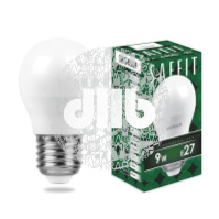 Лампа светодиодная LED 9вт Е27 дневной матовый шар