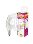 Лампа светодиодная LED 4Вт Е14 FILAMENT CLBW40, тепло-бел, прозр.витая свеча OSRAM