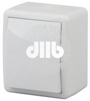 Выключатель IP54, 10АХ-250В, ОУ, Эра Эксперт, белый,11-1401-01