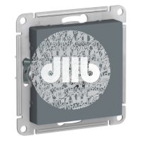 Розетка ATLASDESIGN TV оконечная 1DB механизм грифель