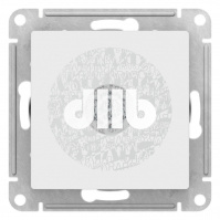 Розетка ATLASDESIGN TV оконечная 1DB механизм белый