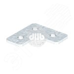 Соединительная пластина L-образная 90x90x40x5 горячий цинк