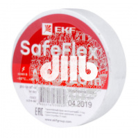 Изолента ПВХ белая 19мм 20м серии SafeFlex
