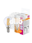 Лампа светодиодная LED 6Вт E14 CLP75 белый, Filament прозр.шар OSRAM