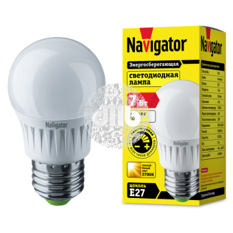 Лампа светодиодная LED 7вт Е27 диммируемая теплый шар