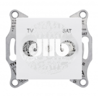 Sedna Розетка TV/SAT оконечная 1dB в рамку белый