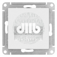 Розетка ATLASDESIGN двойная компьютерная RJ45+RJ45 категория 5E механизм белый