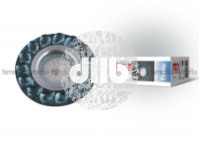 DLS-P107 GU5.3 CHROME/SMOKE+CLEAR Светильник декоративный встраиваемый, серия Peonia. Без лампы, цок