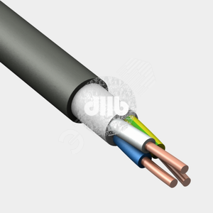 Кабель силовой ППГнг(А)-HF 3х2,5 (N, PE) – 1 (бу  хта 100м)