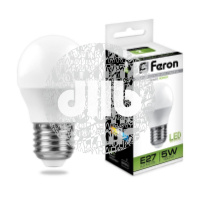 Лампа светодиодная LED 5вт Е27 белый шар