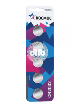 Элемент питания CR2032 3V Lithium 5BL Космос