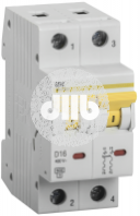 Выключатель автоматический ВА47-60M 2Р 16А 6кА D IEK