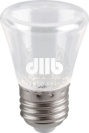 Лампа светодиодная LED 1вт Е27 прозрачный 6400К колокольчик