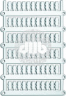 Маркировка MG2-TDMO-03 40591 (4x16 WH), 4х16 мм, прямой монтаж на проводник ? 4–4,6 мм сечением 4–6 