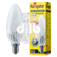 Лампа светодиодная LED 7вт Е14 3COLOR матовая свеча