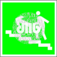 Пластина Напр. к эвакуац. выходу по лестн. вверх (лев.) PS-50506.E16