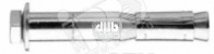 Анкер B М10-15/70/15 для высоких нагрузок со шпилькой и гайкой (25шт)