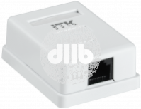 Настенная информационная розетка RJ45 кат. 6 UTP 1-порт