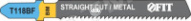 Полотно по металлу, Bimetal, фрезерованные, волнистые зубья,   76/51/2 мм (T118BF) (набор 2шт)