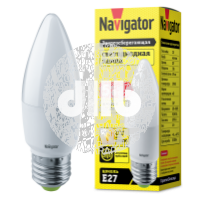 Лампа светодиодная LED 5вт E27 теплый матовая свеча