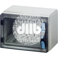 Бокс прозрачные двери с боковыми панелями IP66 186х276х186