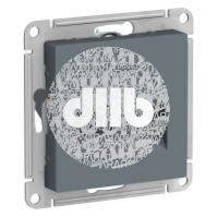 Розетка ATLASDESIGN двойная компьютерная RJ45+RJ45 категория 5E механизм грифель