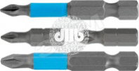 Биты WP сталь S2 с насечкой Профи PZ1х50мм (10шт)